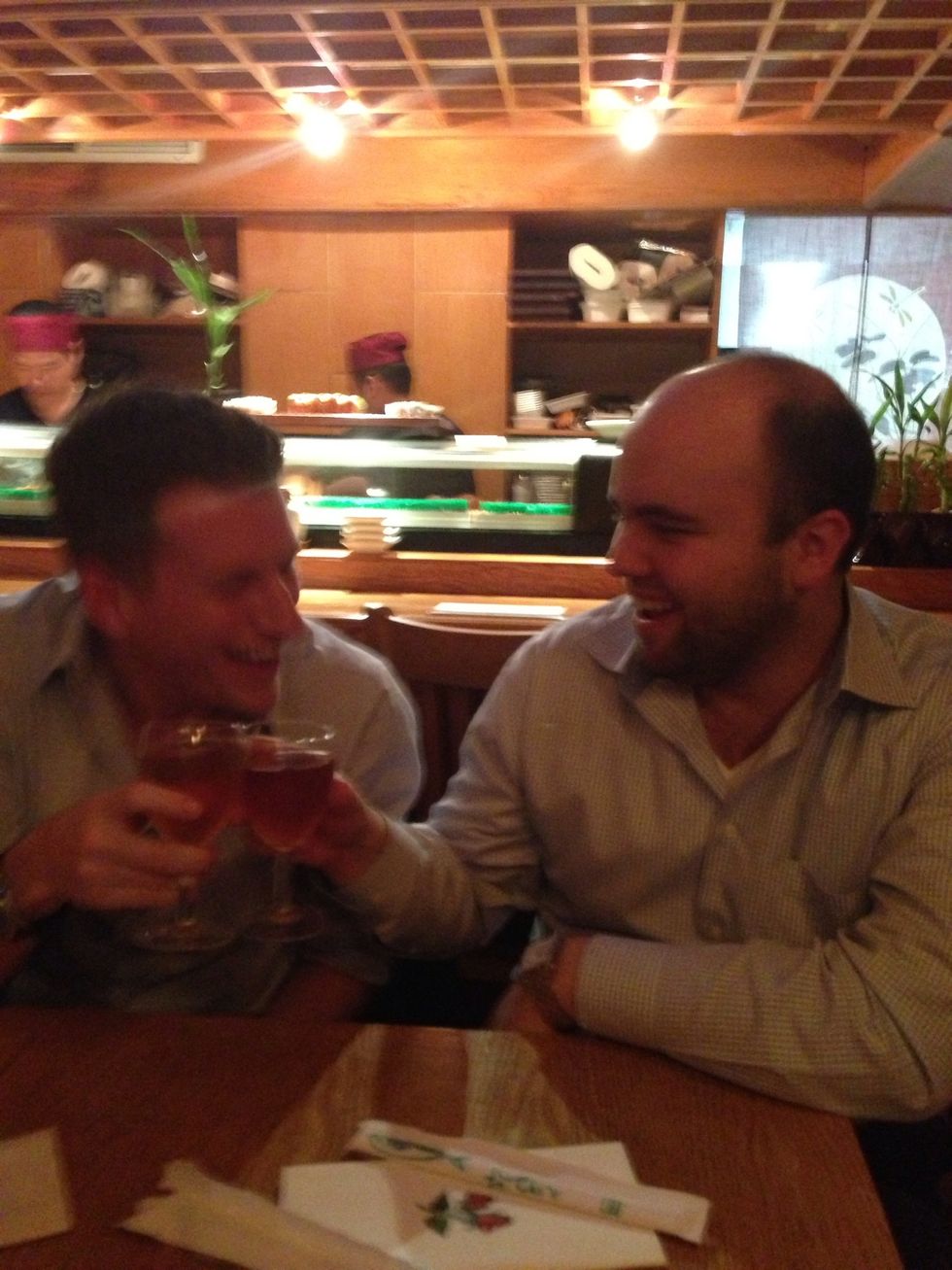 Unlimited sushi + rose every night