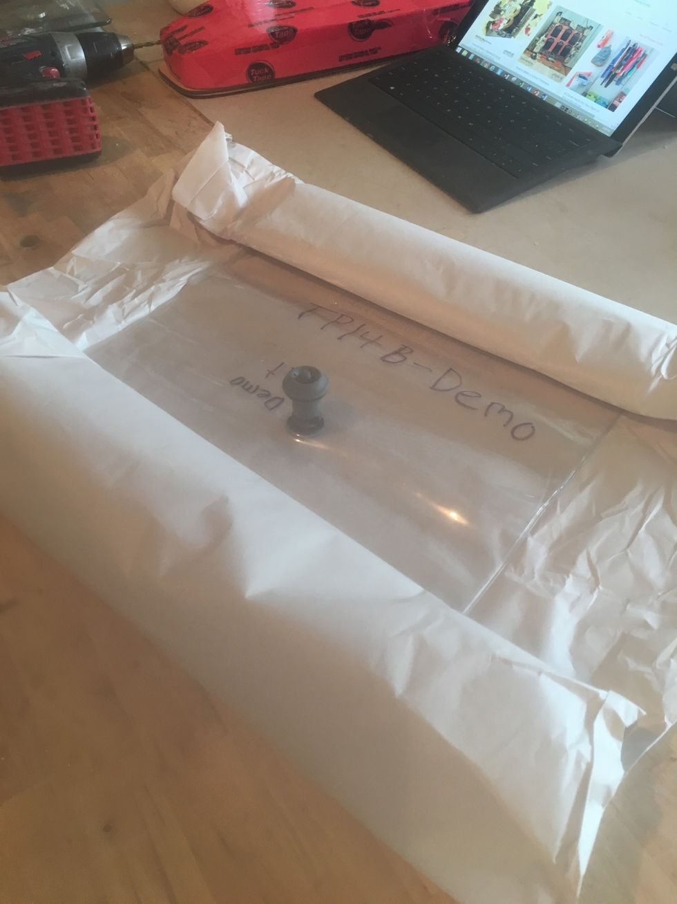 Unroll Roarockit Vacuum Bag.