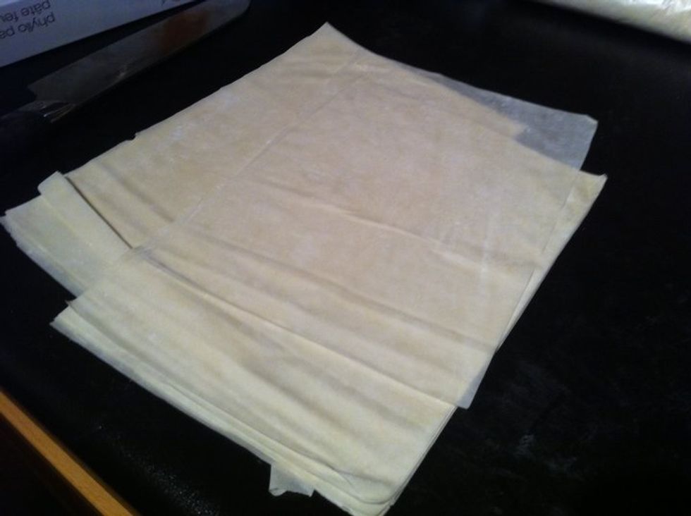 Unroll your package on a counter and cut the sheets in half vertically. You'll be cutting across the shortest point - not the length. Keep one half wrapped up and re-roll to prevent drying.