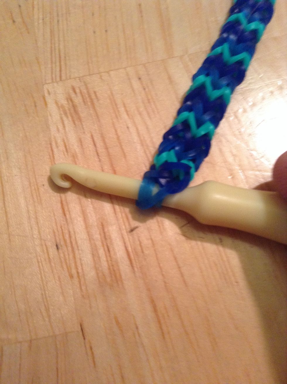 Until all four sides are on the hook