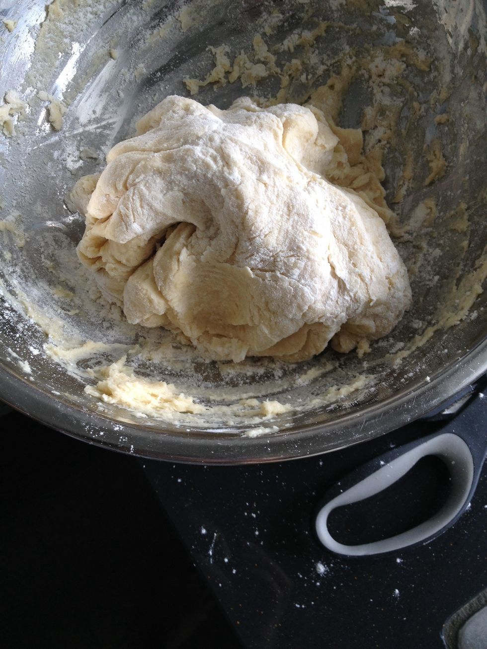 Until it becomes a soft dough ball.