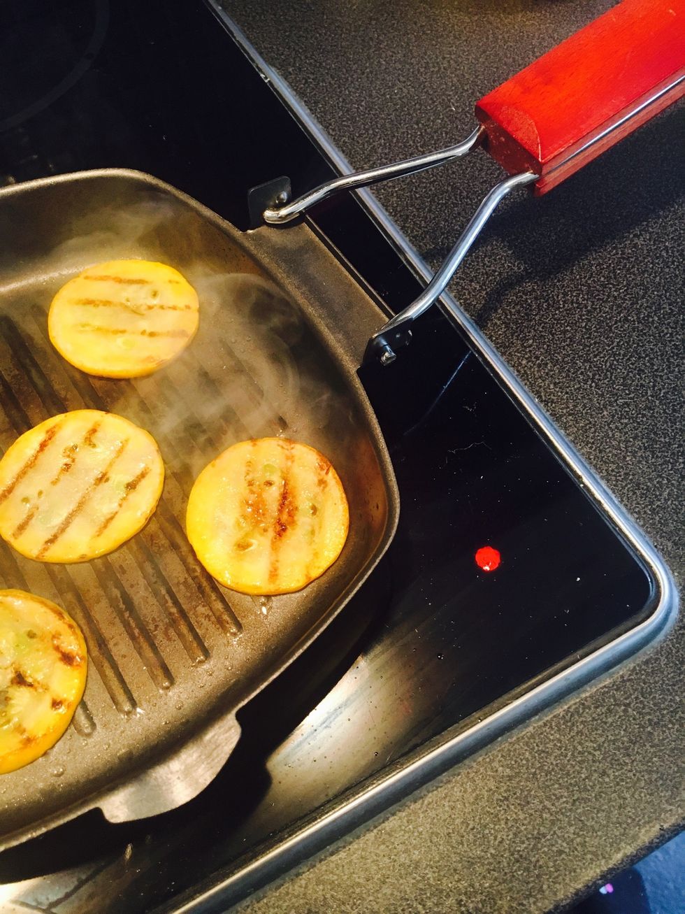 Until it gets nice grill marks on both sides