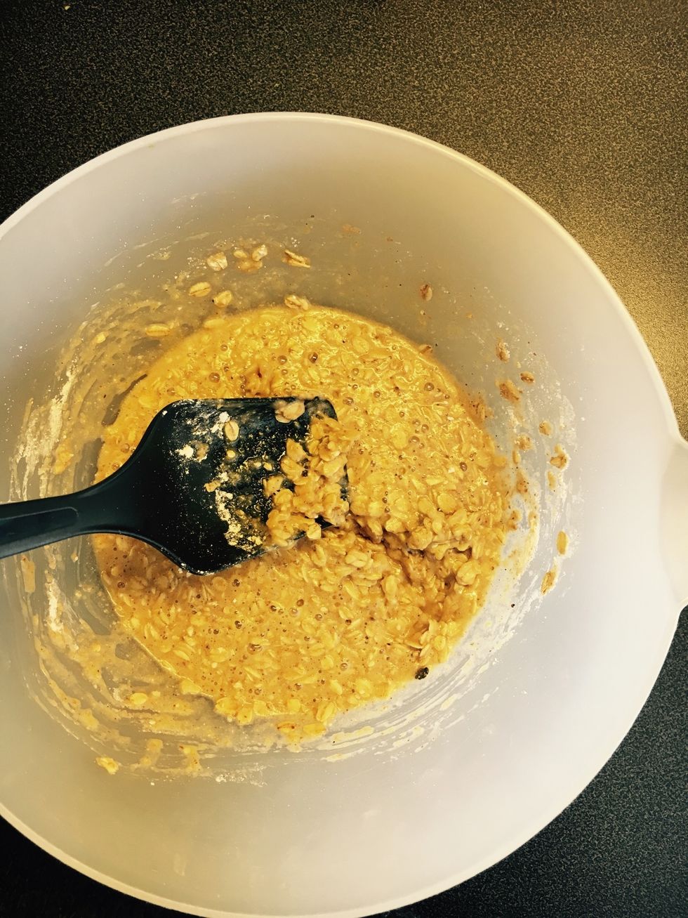 Until it looks like this and has a cookie-dough consistency