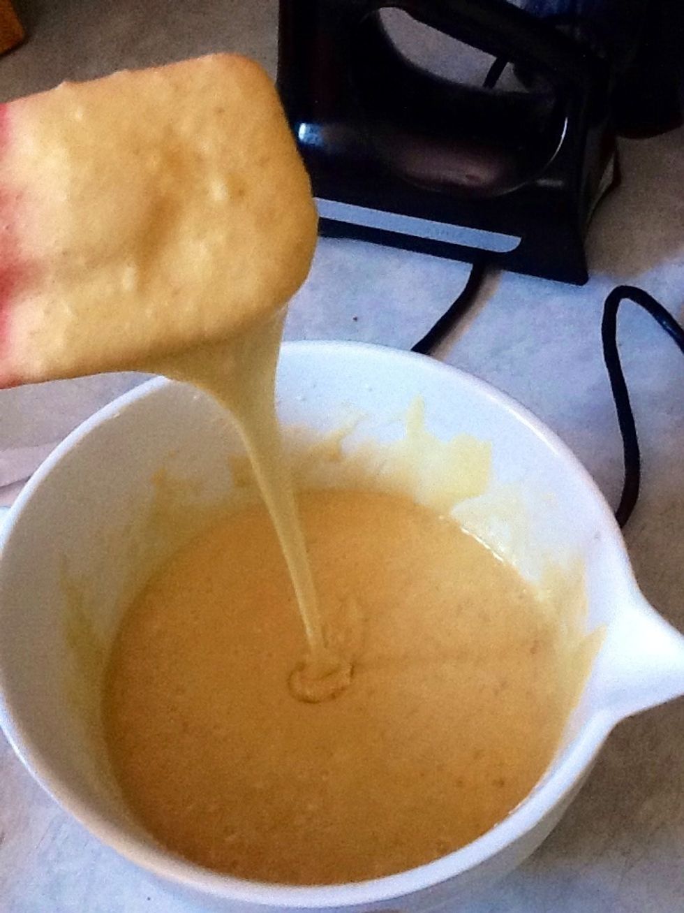 ......until mixed. It will be a bit lumpy and not totally smooth.