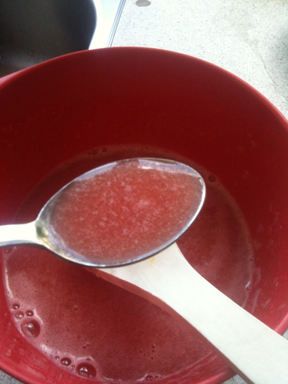 Until the sugar is dissolved