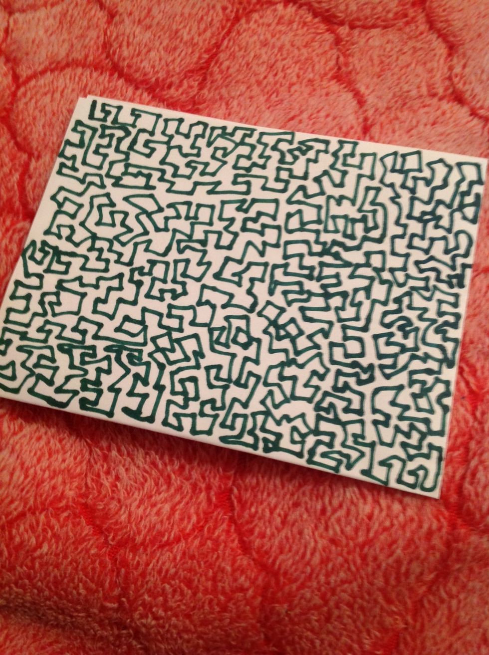 Until you have the entire space covered.