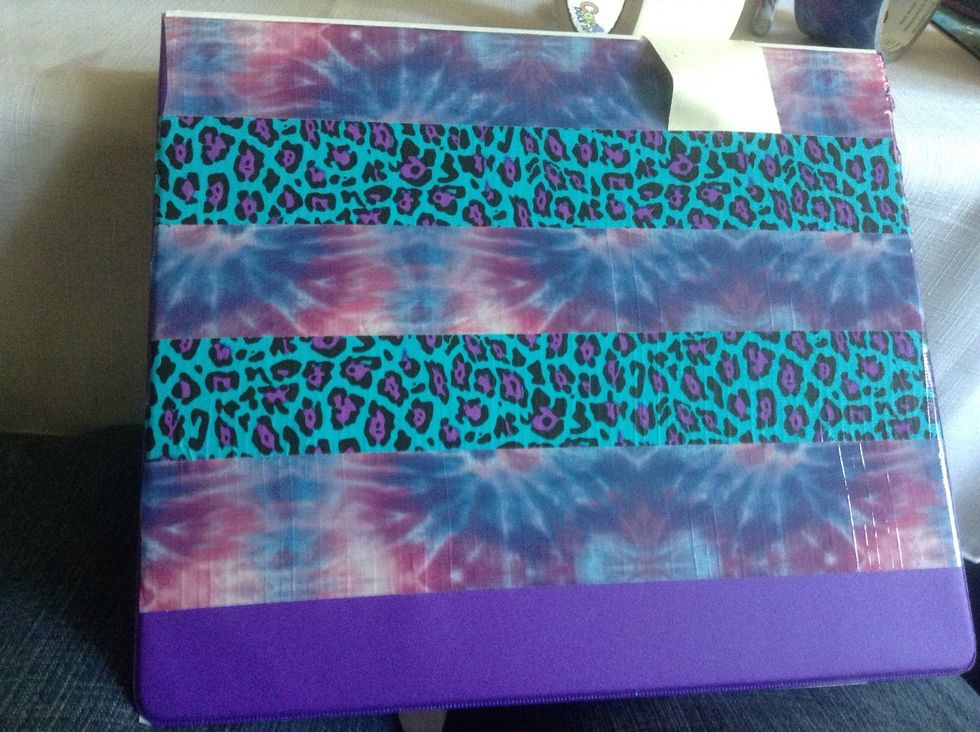 Until your marking is covered (or almost covered) and you've decided this is how long you want your label.