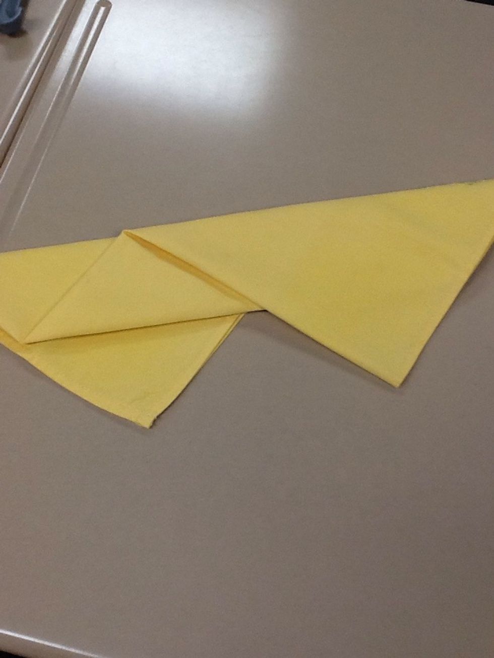 Untuck the bottom corner