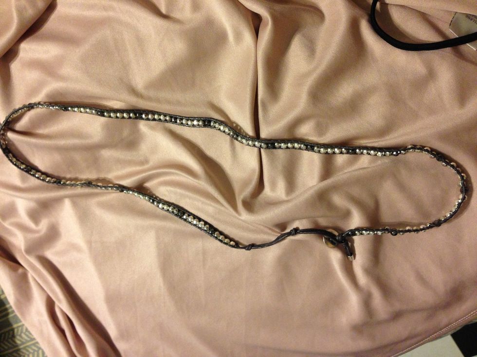Unwrap the bracelet and make sure it is clasped.