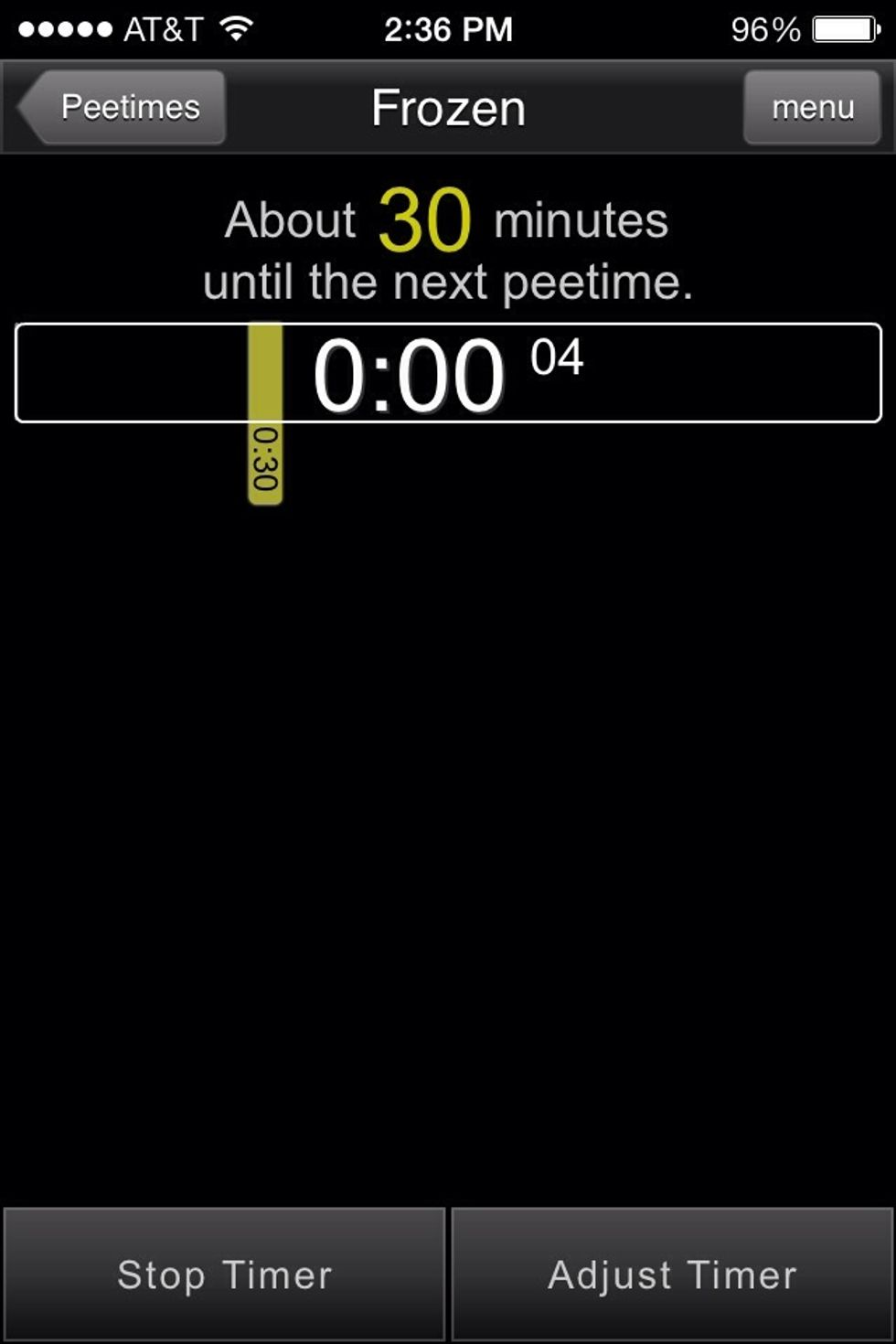 Up until now most of what I've shared can be done with the website. But the app allows you to set a timer to the movie that'll vibrate your phone when a break is coming.