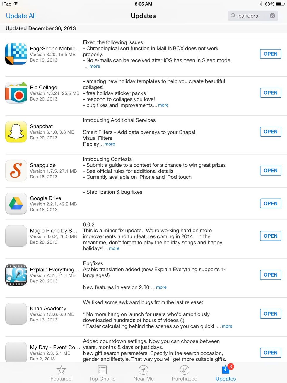 Update your snapchat.