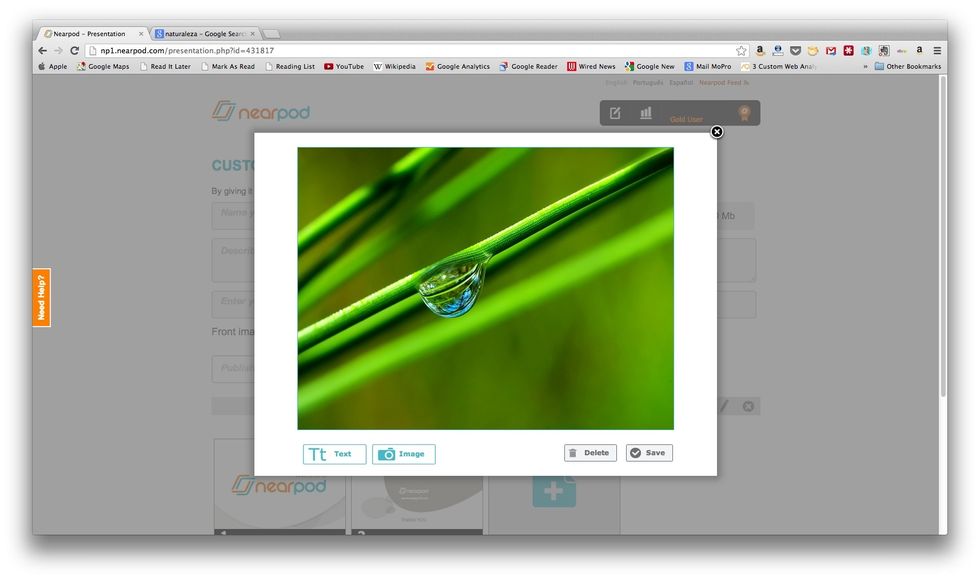 Upload the image to which you want to add text.