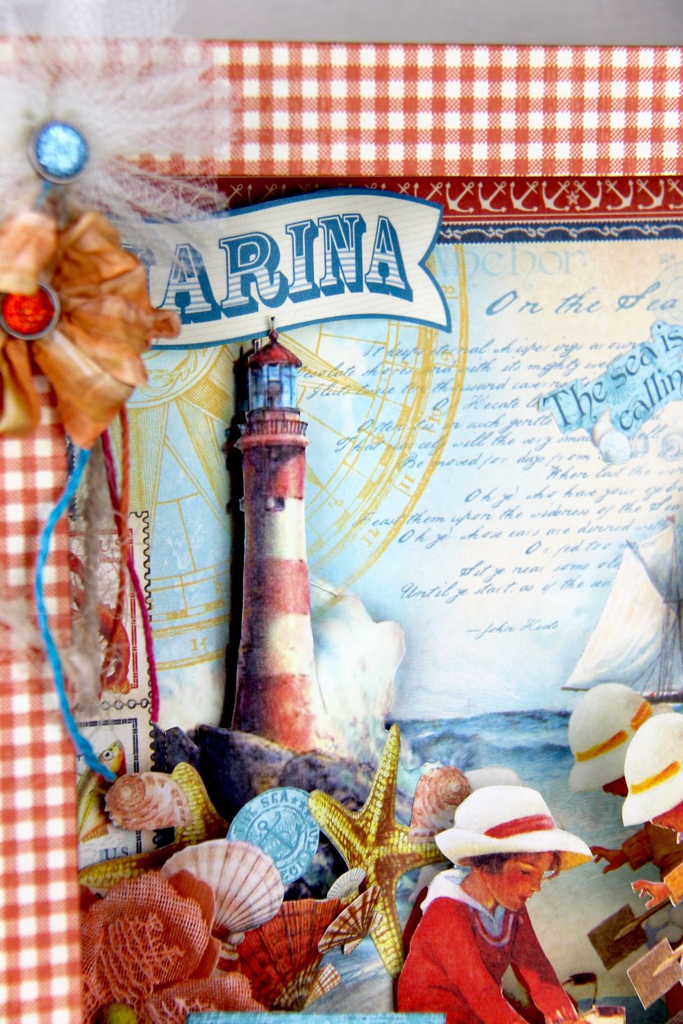 Upper left corner.