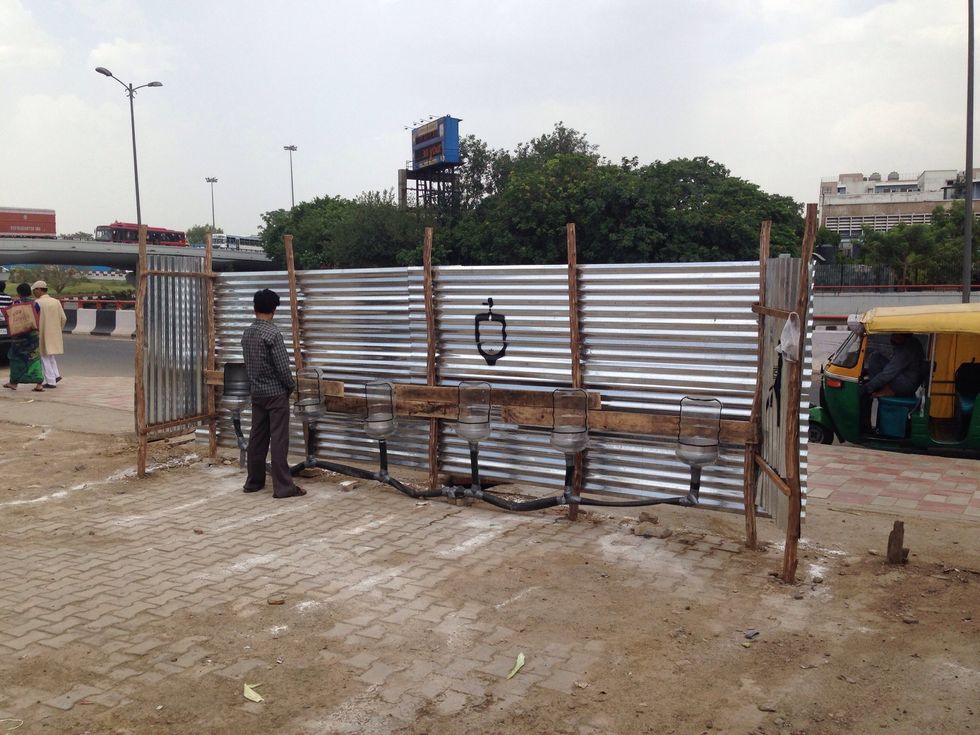 Urinals are ready and. Use