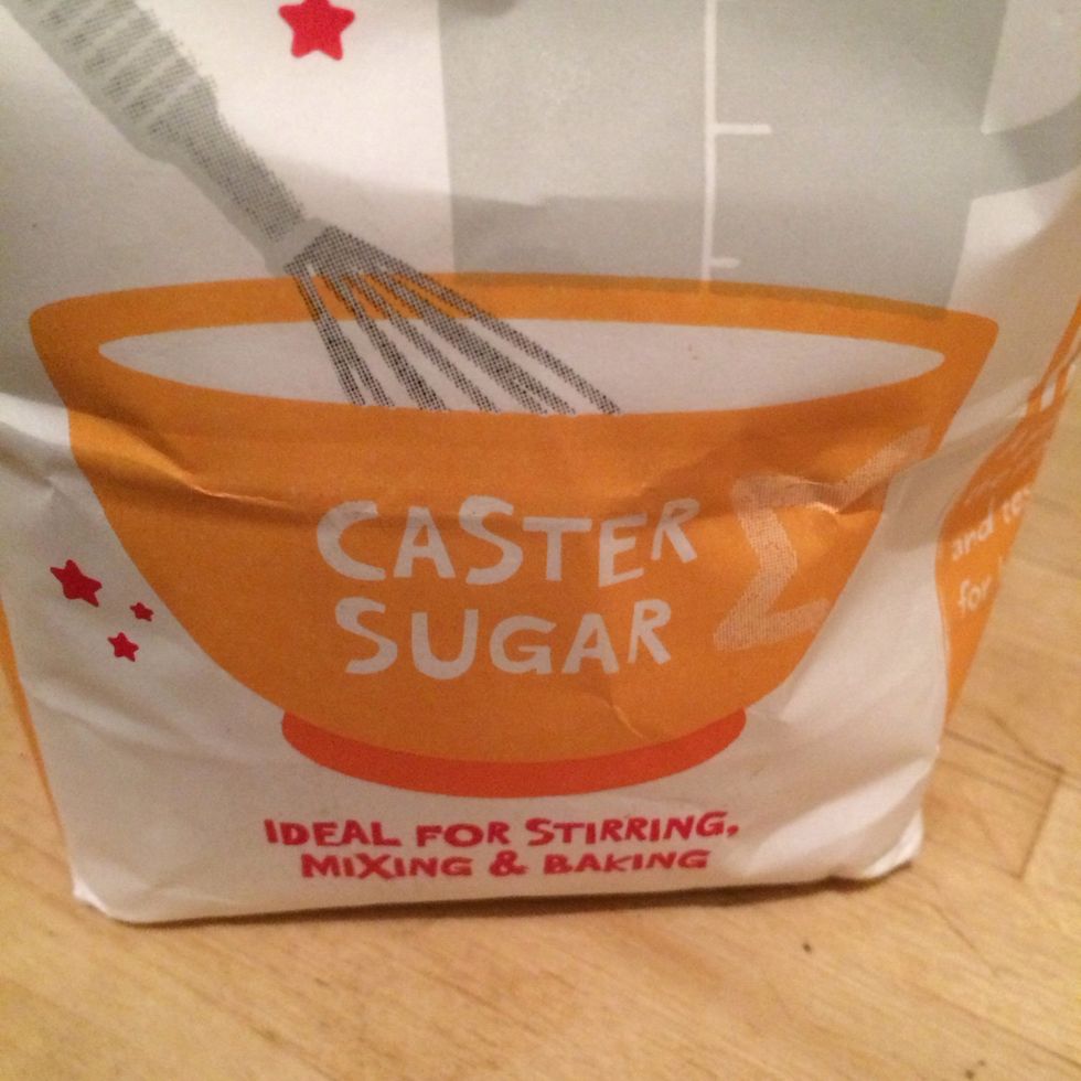 Use 180g caster sugar only