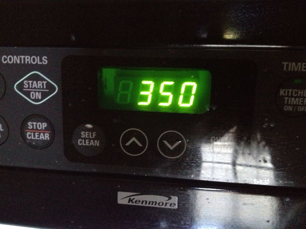 Use 350 and bake for around 15mins.