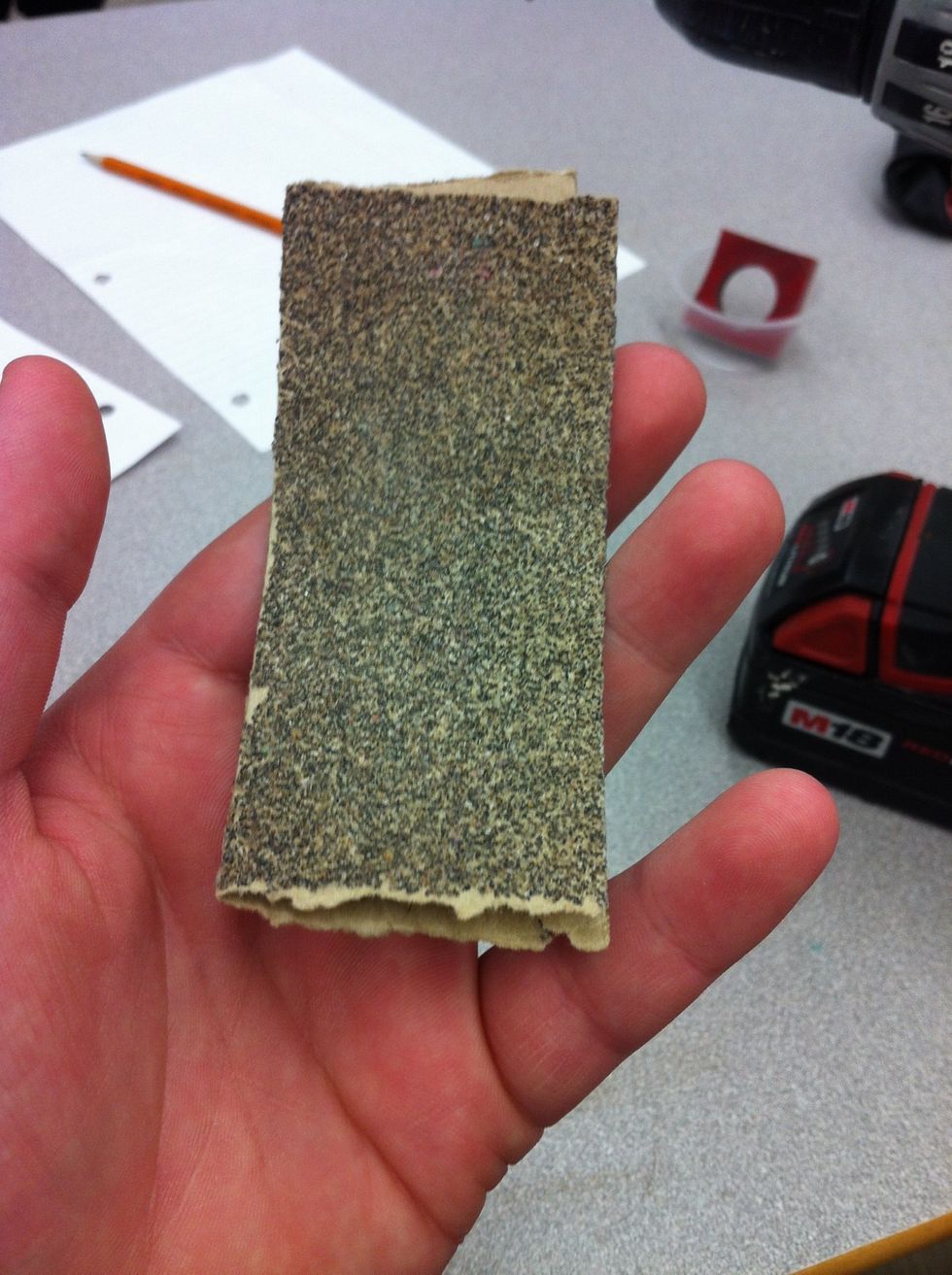 Use 80 grit sand papre.