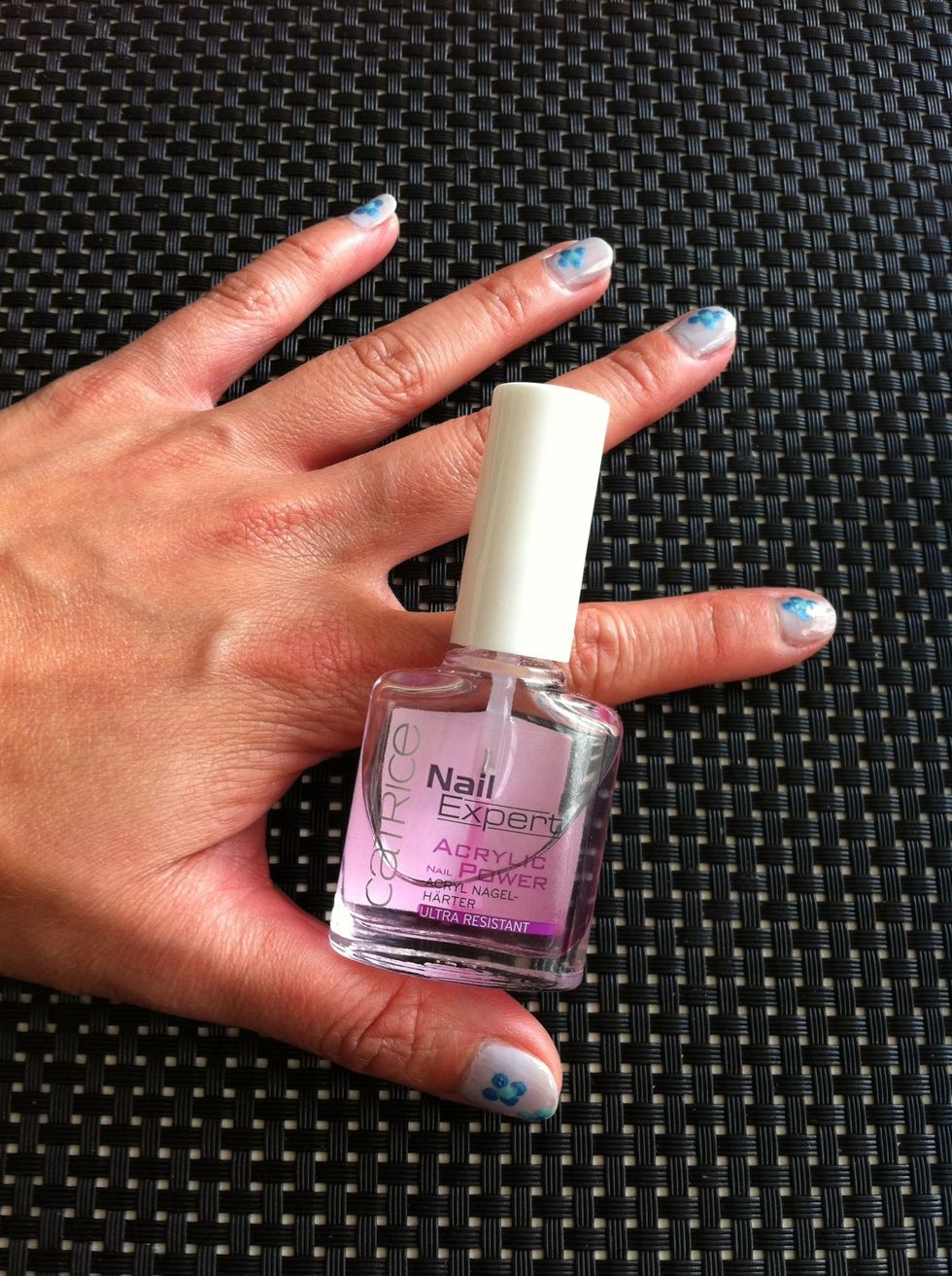 Use a blank top coat to finish.