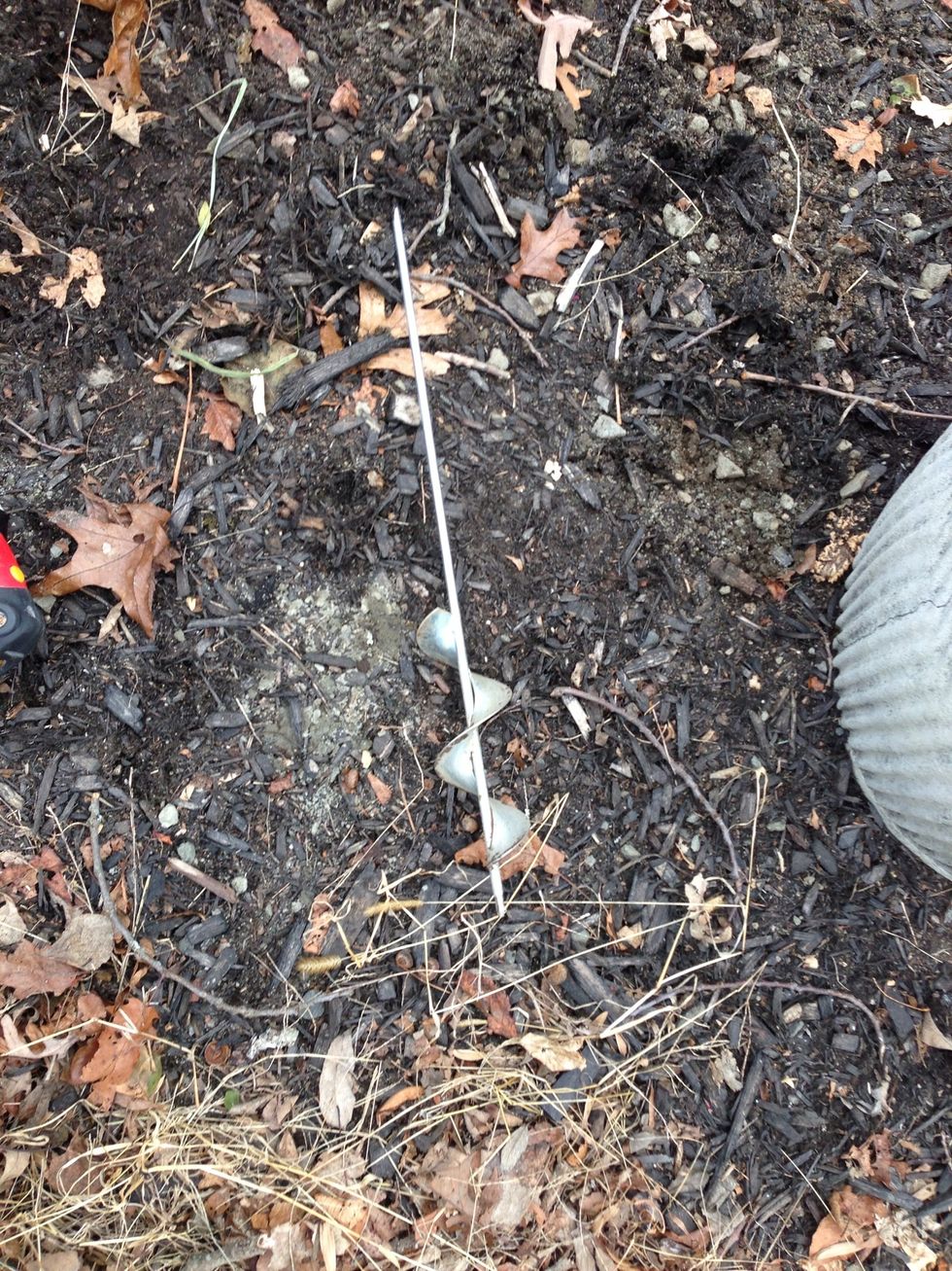 Use a bulb drill bit/augur bit. We got this at our local garden center.