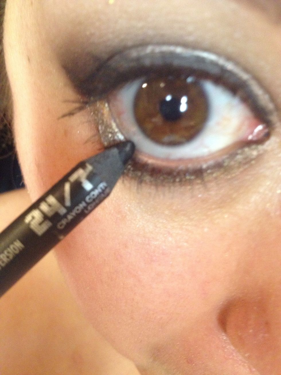 Use a dark black color on your waterline