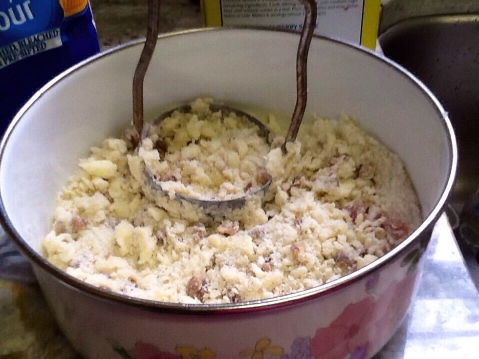 Use a fork or a pastry cutter to mix dry ingredients.