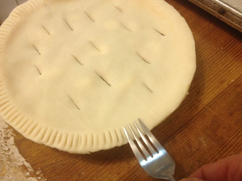 Use a fork to seal the edges.