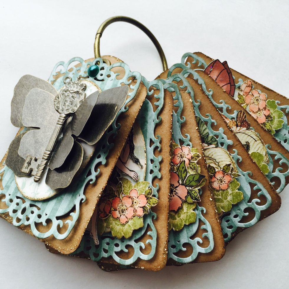 Use a large ring to bind your ATC tags.