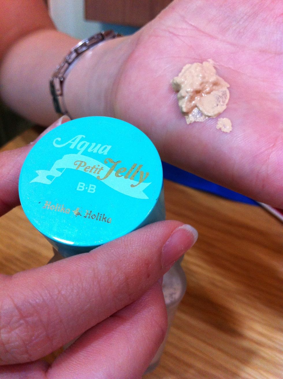 Use a little bit BB Cream from holika