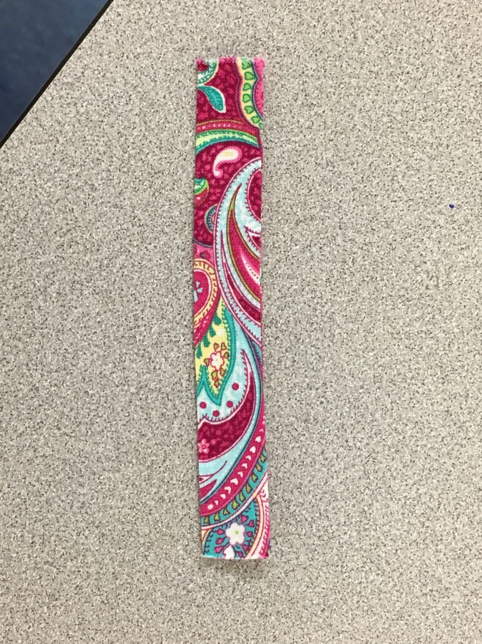 Use a loop turner or other method to turn the rectangle right side out.