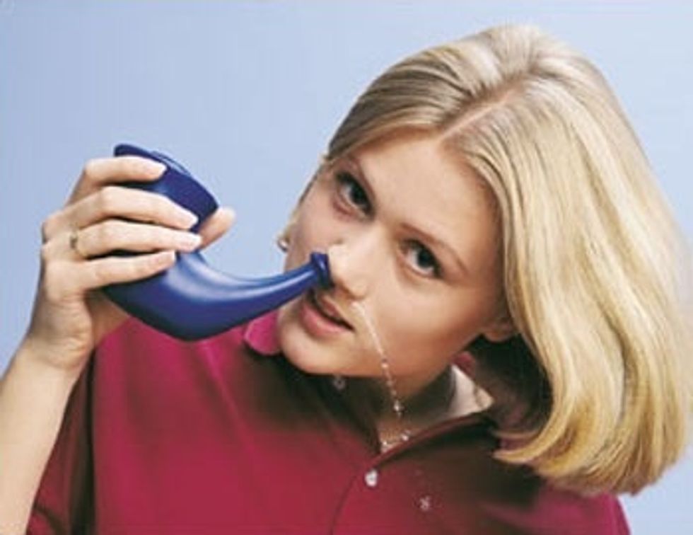Use a neti pot daily.  Nasal irrigation cleans allergens out of the sinuses.  You can buy a neti pot online. They also sell salt solutions or you can google a recipe.  It's normally salt & Baking Soda