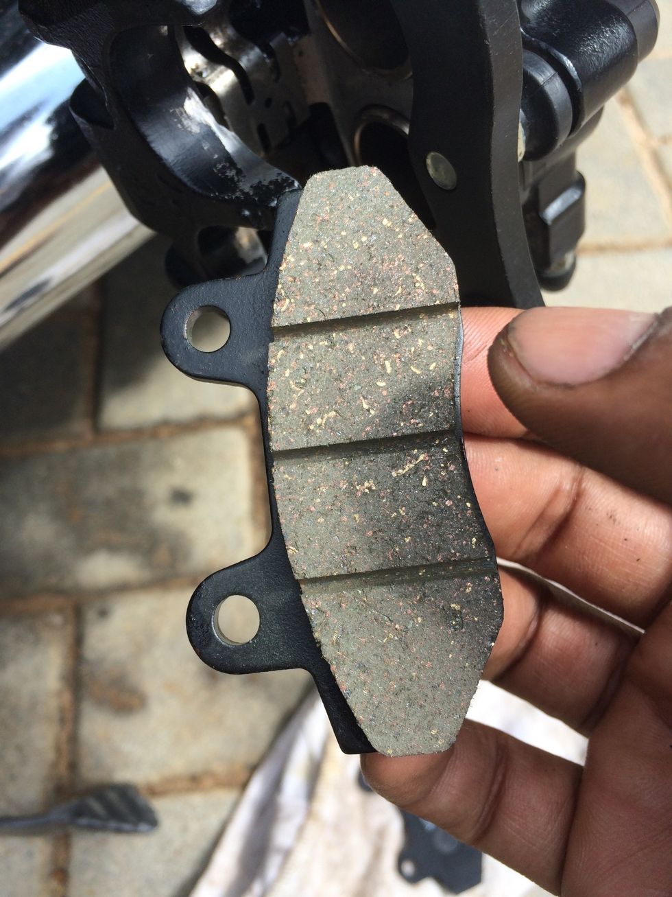 Use a new pad - shown here is the inside pad