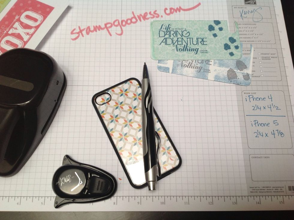 Use a pen to draw the outline of the camera & flash opening.