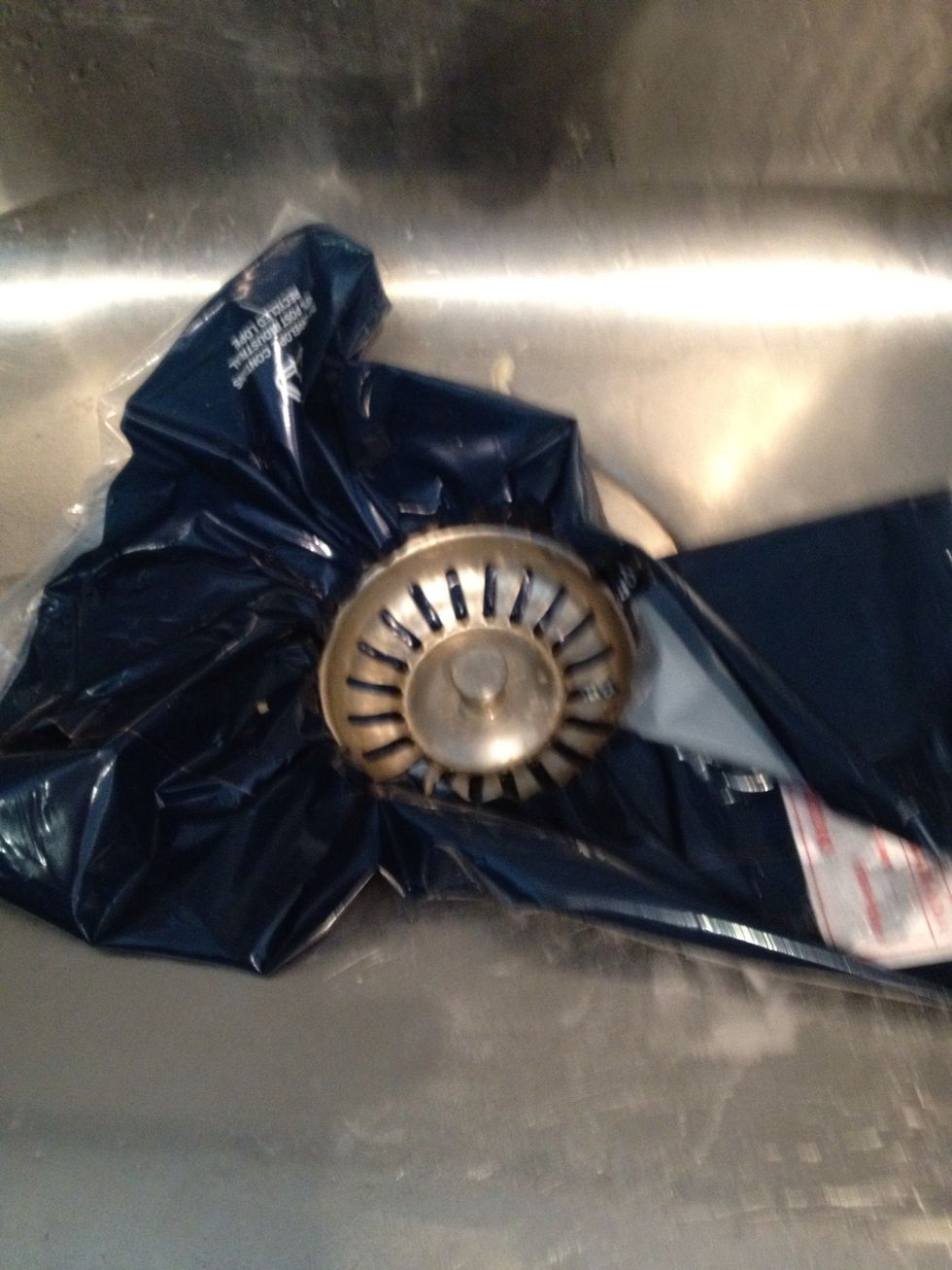 Use a plastic bag and a plug to trap gases. You can also use old rag or towel.