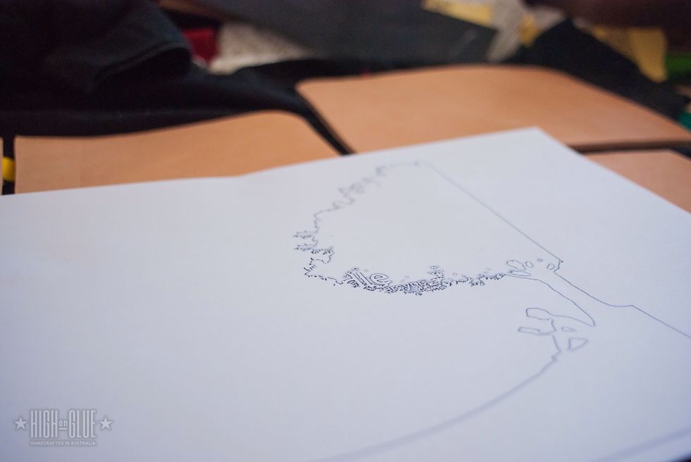 Use a printout as a template to transfer the design to the leather. I trace the lines lightly using a Wacom pen (hey! I'm a graphic designer :D ). You could get a proper tracing stylus or modeler too!