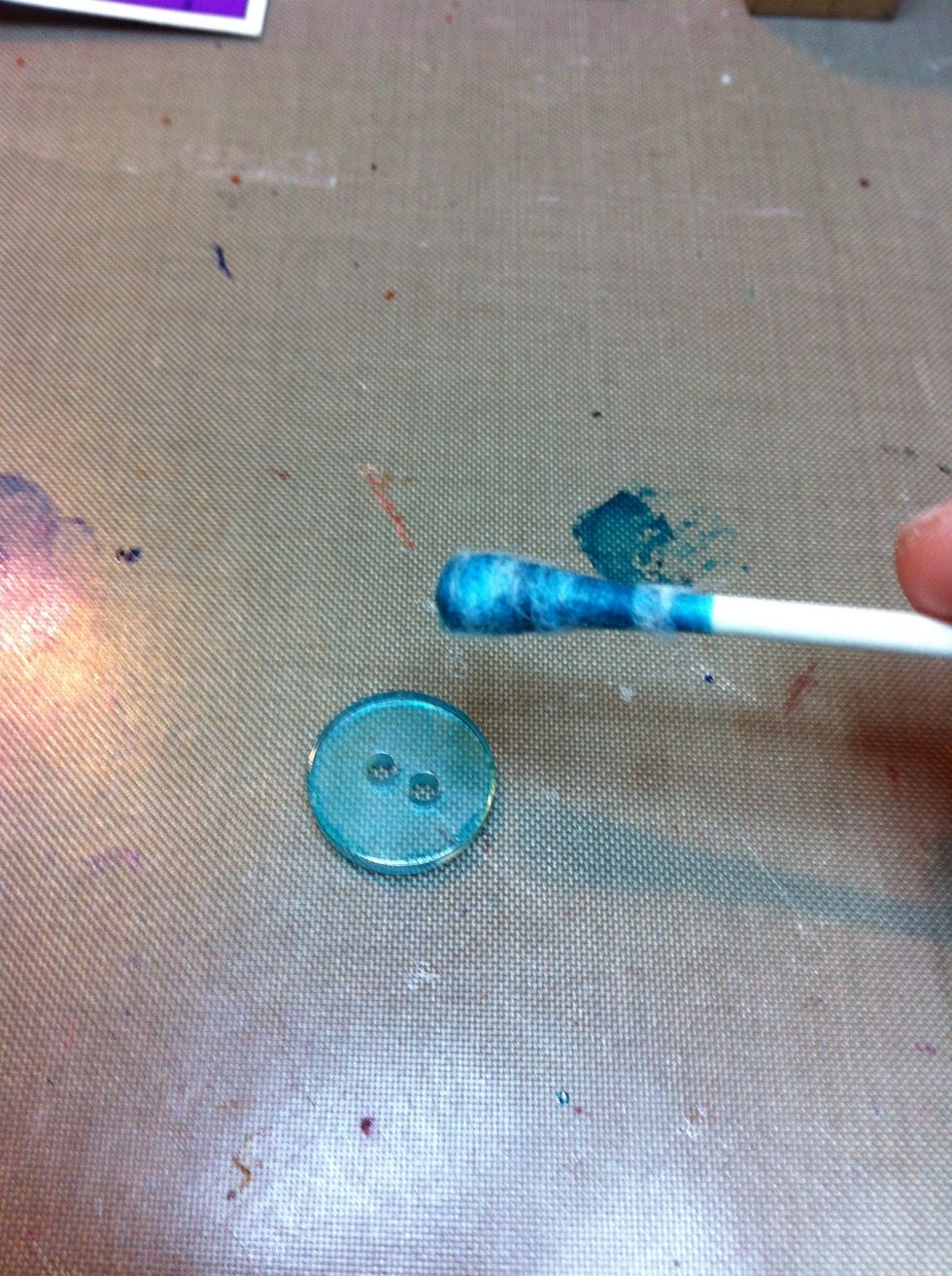 Use a q-tip to help spread the ink around. Be warned that the q-tip will also soak up much of your ink also.