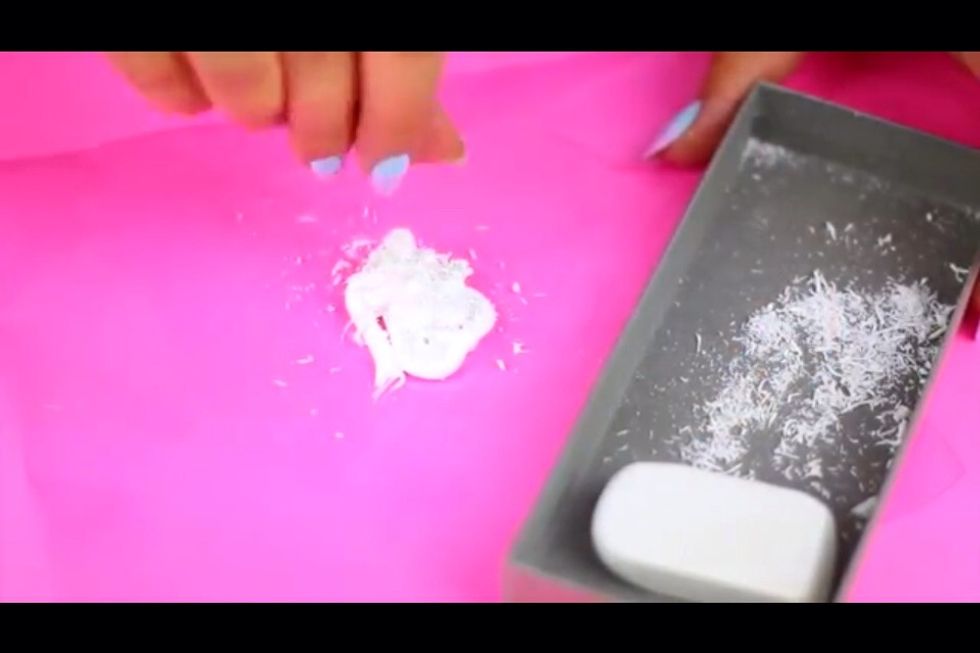 Use a real eraser and get lots of eraser shavings!