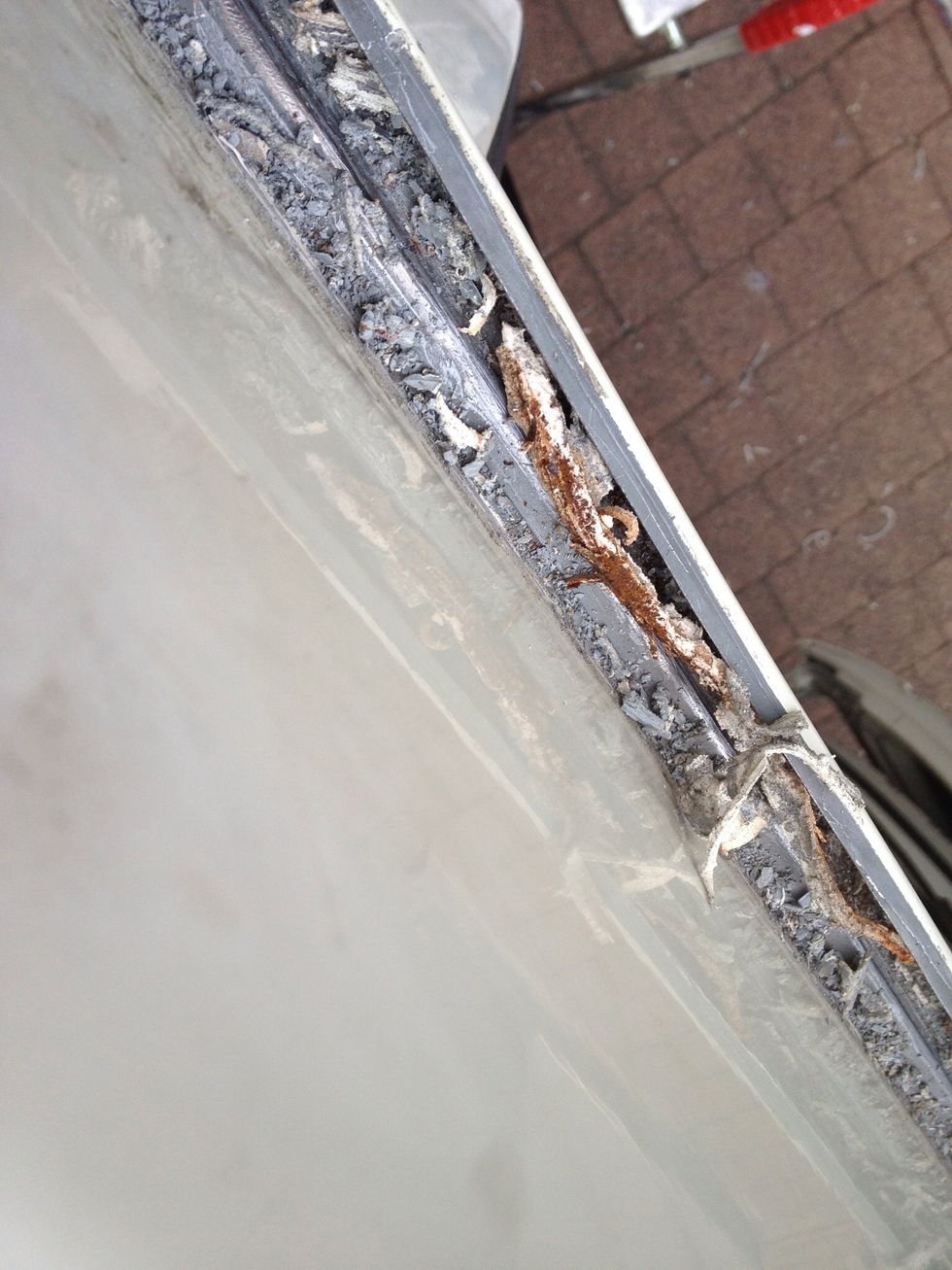 Use a screwdriver and don't be shy.