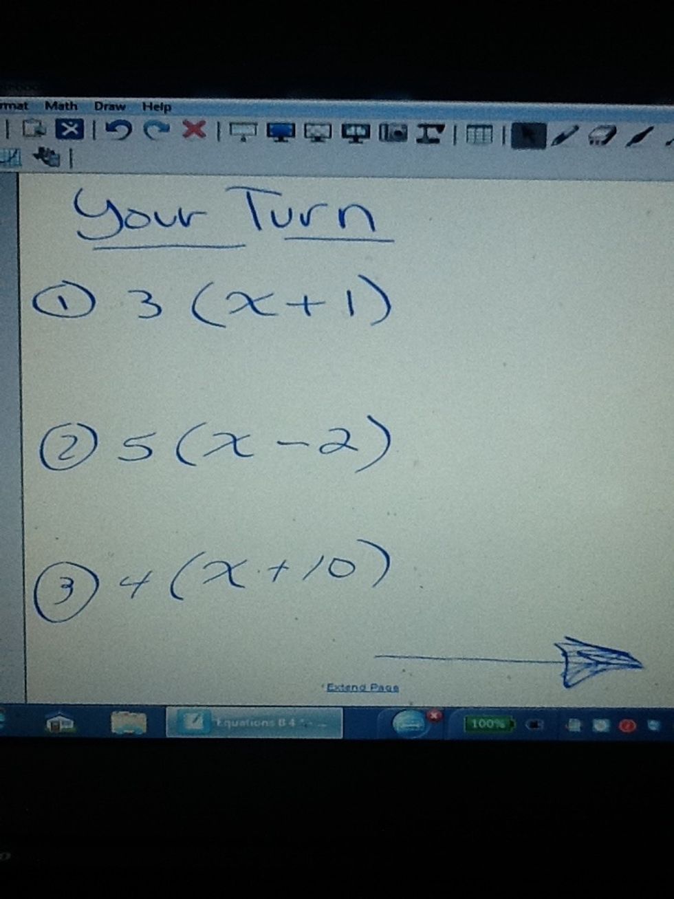 Use a separate piece of paper.