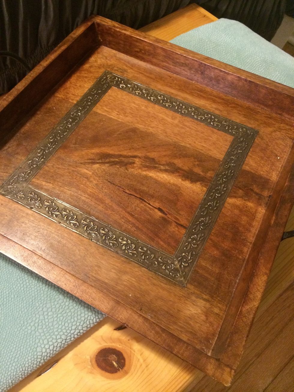 Use a serving tray (or the top of a nightstand or dresser) to hold the goodies for your guest.