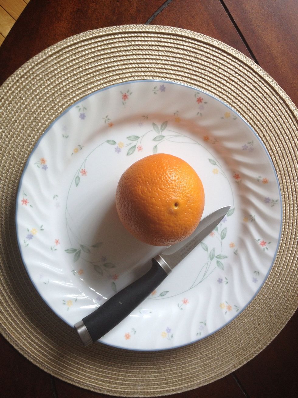 Use a short knife.