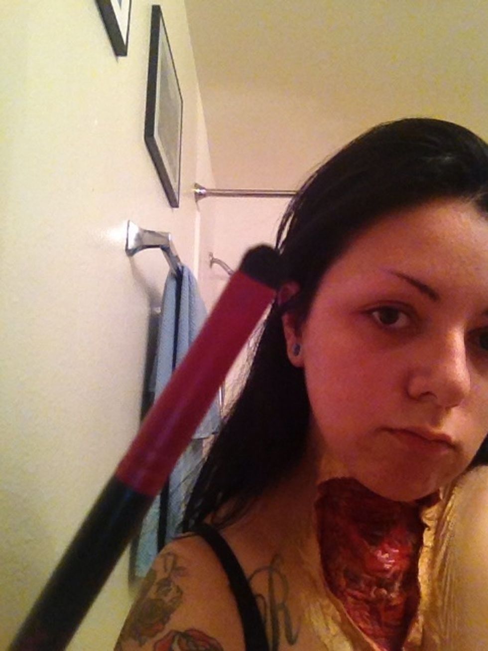 Use a small tip brush with black shadow.