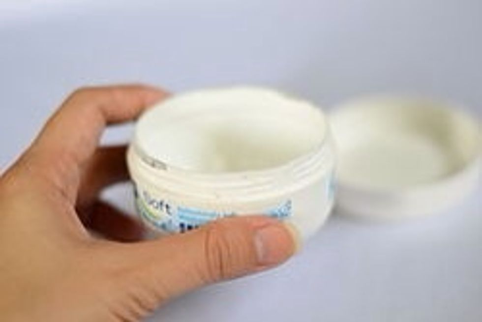 Use a soft moisturizing cream every day, once in the morning, and once in the evening, preferably after a bath or shower. This will stop hard or peeling skin.
