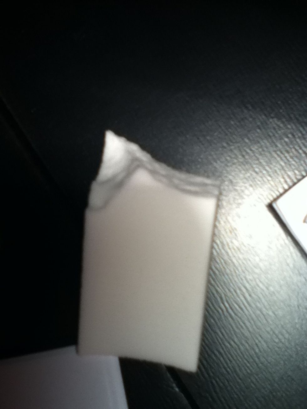 Use a sponge to blot on your polishes!