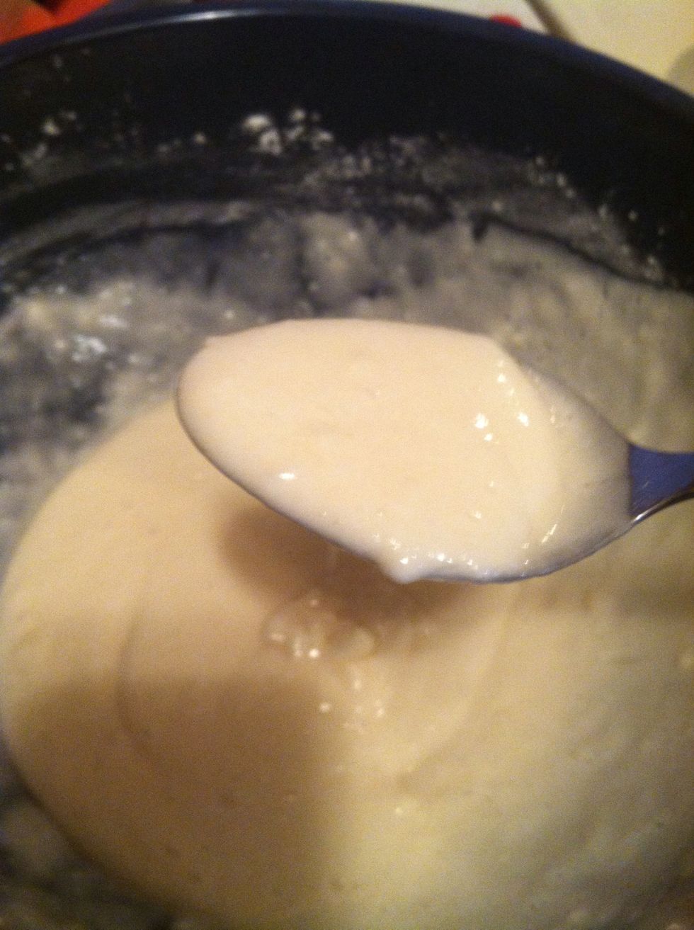Use a spoon to fill the cupcake cups about 1/4 full.