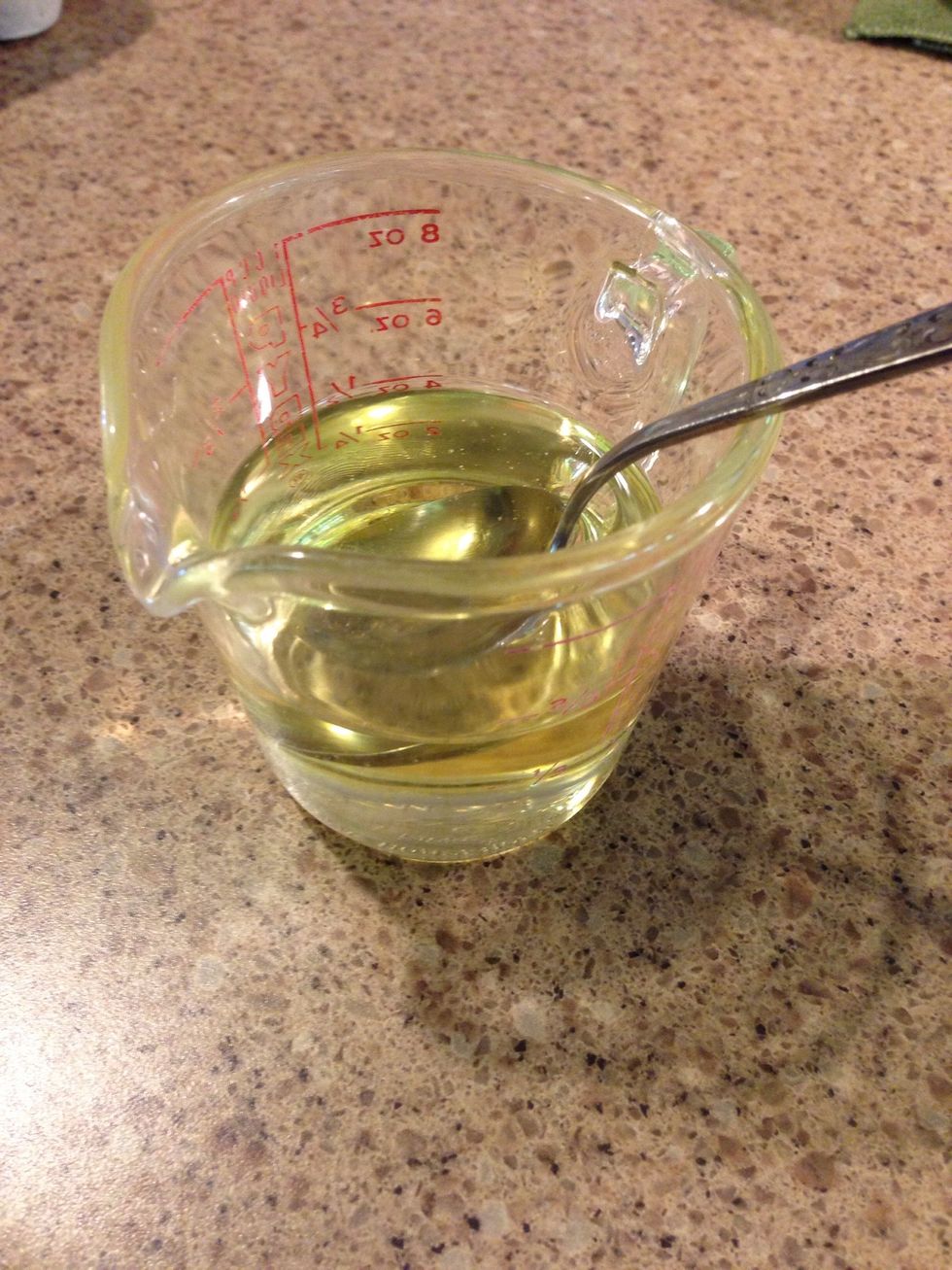 Use a tablespoon to oil the pan.