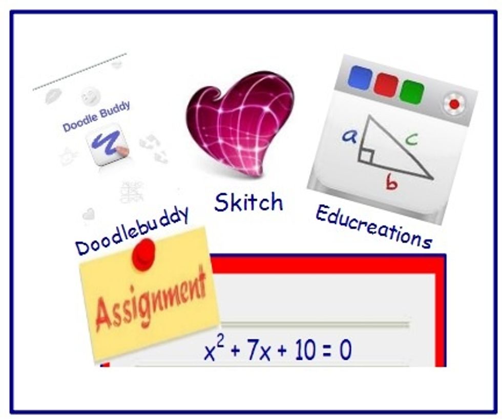 Use a whiteboard app to work the assigned problem.