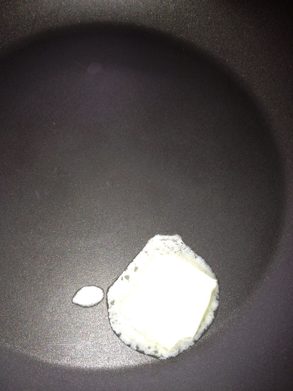 Use about 1tsp butter in a NON STICK Pan you get perfect pancakes similar to crepes using non stick only This becomes handy because it will help the pancake move around without you touching it