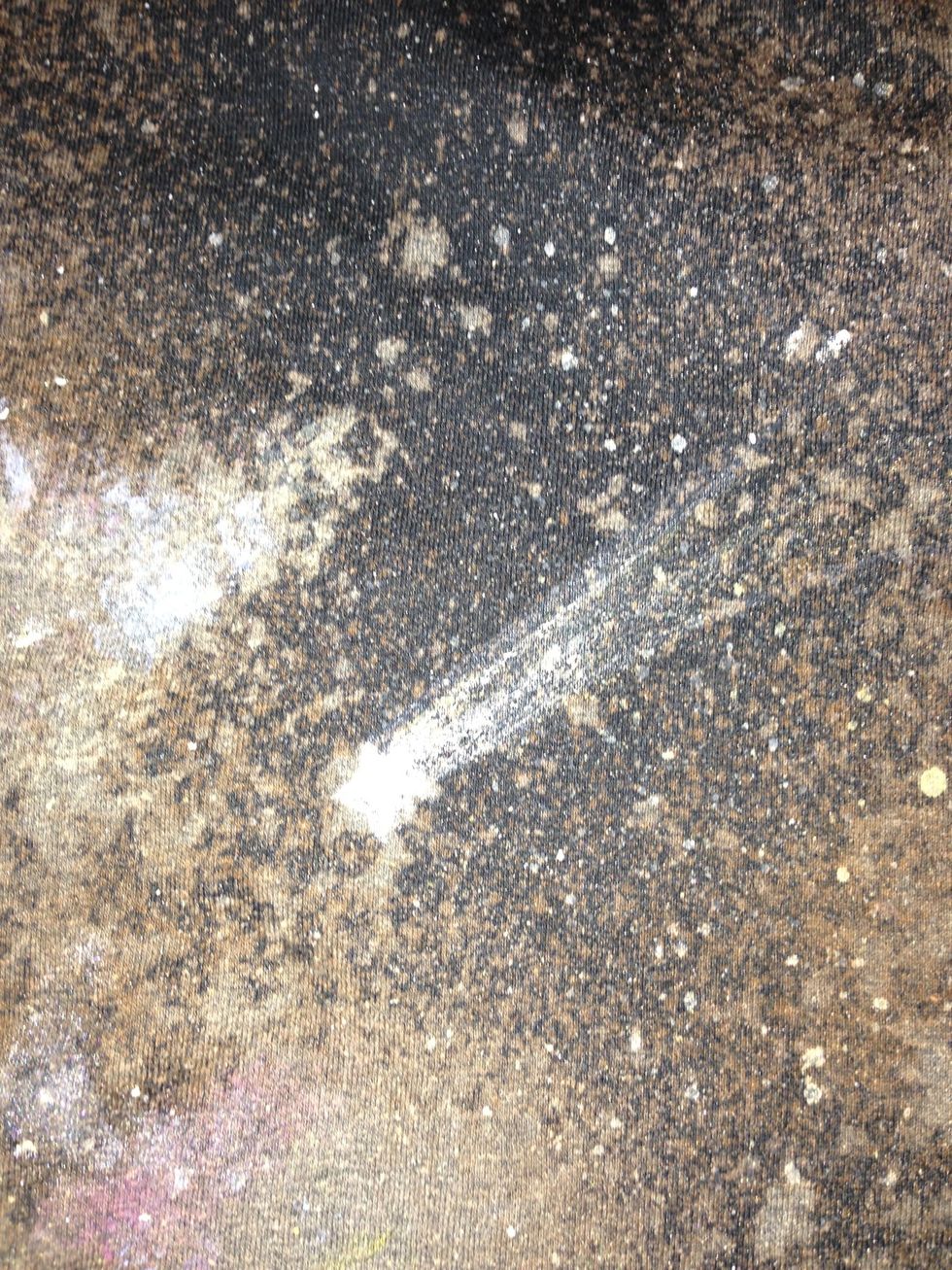 Use acrylic paints to add accents. Add colors to the edges of the "galaxies" by using a wet brush, dabbing on some paint & water and work it in.