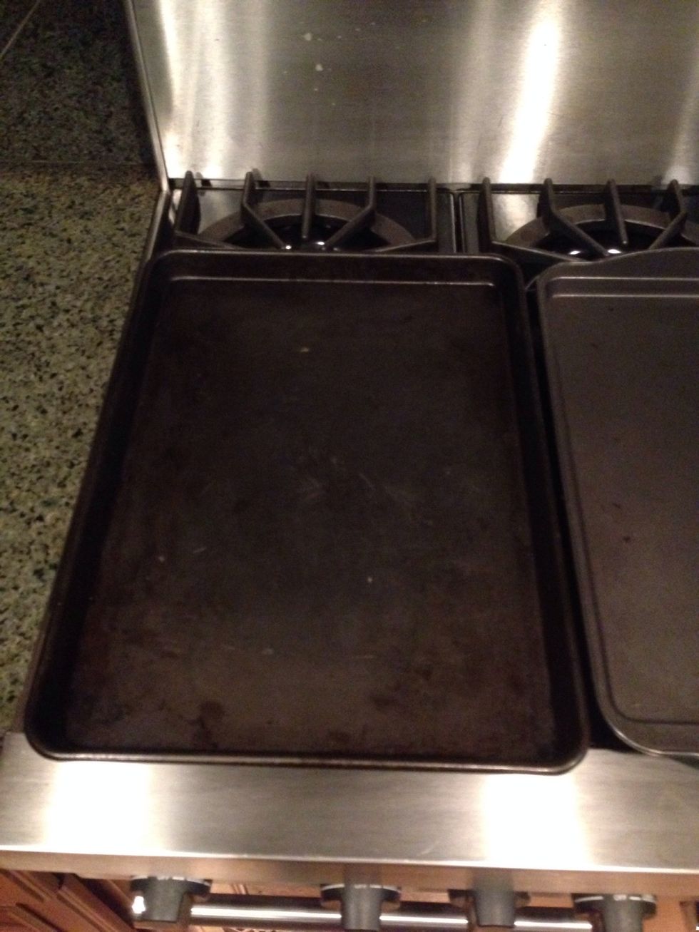 Use an un greased cookie sheet for your cookies.