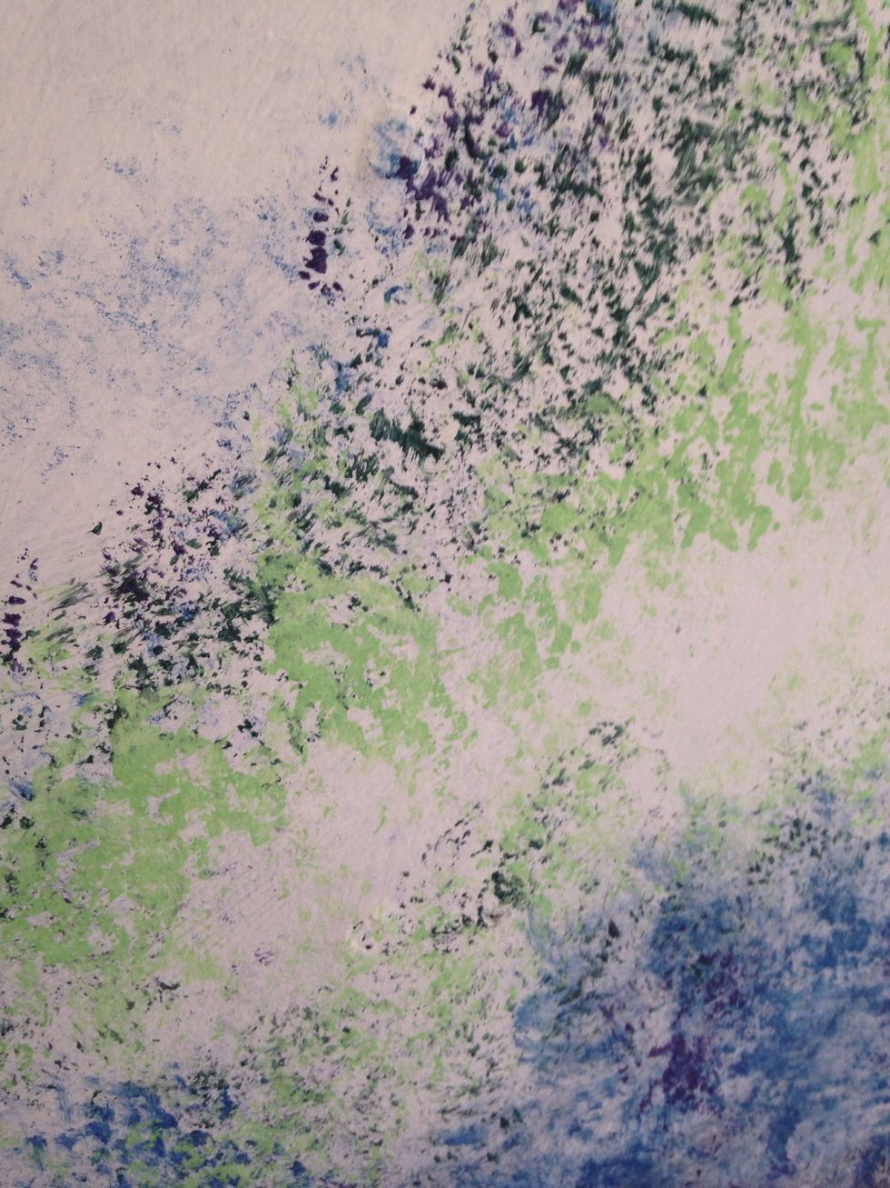 Use another sponge to apply lighter colors, blending is not needed unless prefured